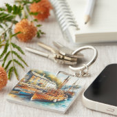 穏やかな キーホルダー (正面右)