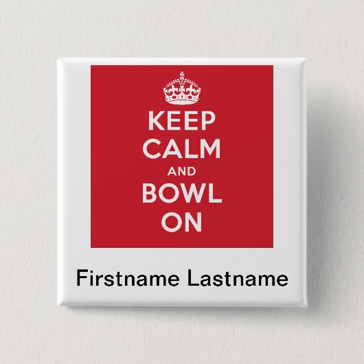 "穏やかな"パーソナライズなボタンを保って下さい 缶バッジ (正面)