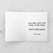 穏やかな、帰りの火のバースデー・カードを保って下さい カード (内部)