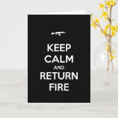 穏やかな、帰りの火のバースデー・カードを保って下さい カード (黄色い花)