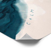 「穏やかな」抽象芸術風景 ポスター (角)