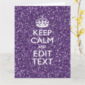 穏やかな、紫色の藤色を保って下さい カード (黄色い花)