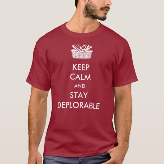 穏やかなDeplorablesを保って下さい Tシャツ (正面)