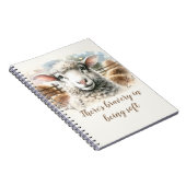 穏やかなEwe：柔らかい羊毛 ノートブック (右側)