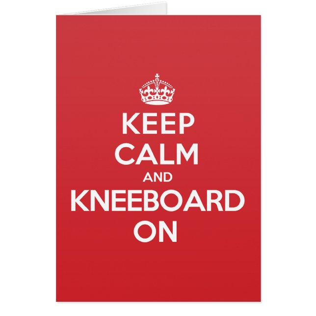 穏やかなKneeboardの挨拶のメッセージカードを保って下さい (正面)