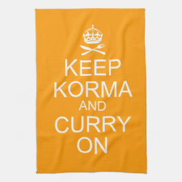 穏やかなKormaのカレーの台所タオルを保って下さい キッチンタオル