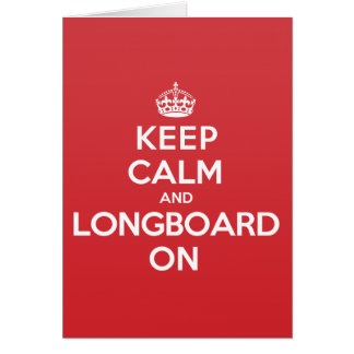 穏やかなLongboardの挨拶のメッセージカードを保って下さい