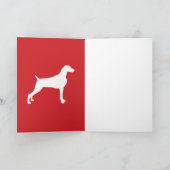 穏やかなWEIMARANER NOTECARDSのブランクを保って下さい カード (内部)