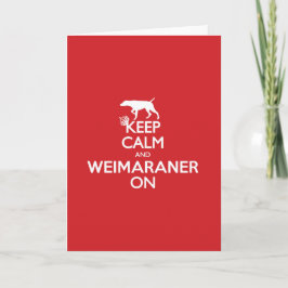 穏やかなWEIMARANER NOTECARDSのブランクを保って下さい カード