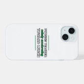穏やかにランチへ加速する物理教師 Case iPhone 15ケース (裏面横)