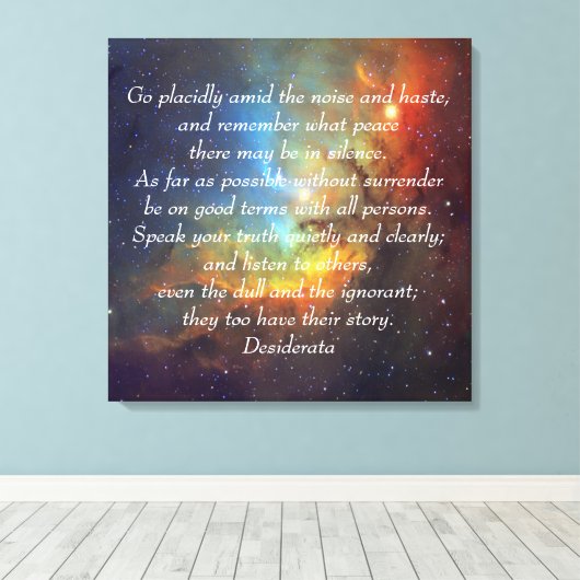 穏やかに望む キャンバスプリント (インサイチュ (ウッドフロア))