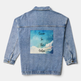 穏やかに泳ぐ デニムジャケット