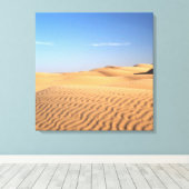 穏やかに流れる砂漠の砂… キャンバスプリント (インサイチュ (ウッドフロア))