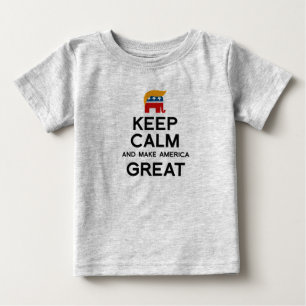 穏やか保ち、アメリカを素晴らしくさせて下さい ベビーTシャツ