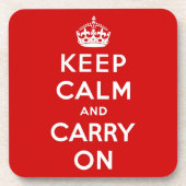 穏やか保ち、オリジナルを続けていって下さい コースター (正面)