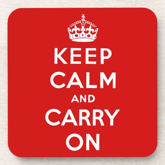 穏やか保ち、オリジナルを続けていって下さい コースター (正面)