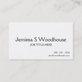 穏やか保ち、カップケーキを食べて下さい 名刺 (裏面)