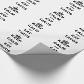 穏やか保ち、タコスを食べて下さい ラッピングペーパー (角)