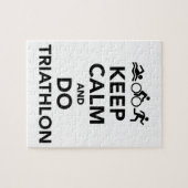 穏やか保ち、トライアスロンをして下さい ジグソーパズル (横)