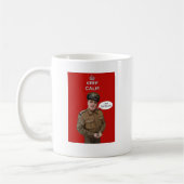 穏やか保ち、ビスケットの第2次世界大戦のマグを食べて下さい コーヒーマグカップ (左)