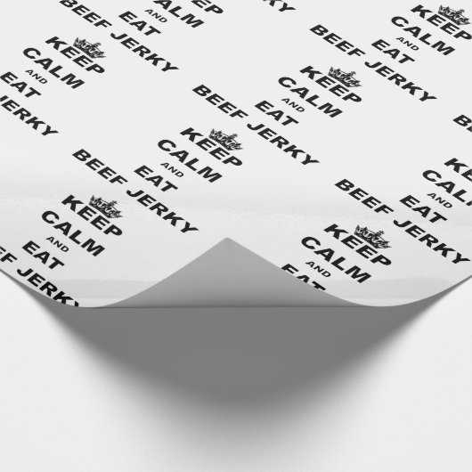 穏やか保ち、ビーフ・ジャーキーを食べて下さい ラッピングペーパー (角)