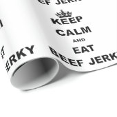 穏やか保ち、ビーフ・ジャーキーを食べて下さい ラッピングペーパー (ロールコーナー)