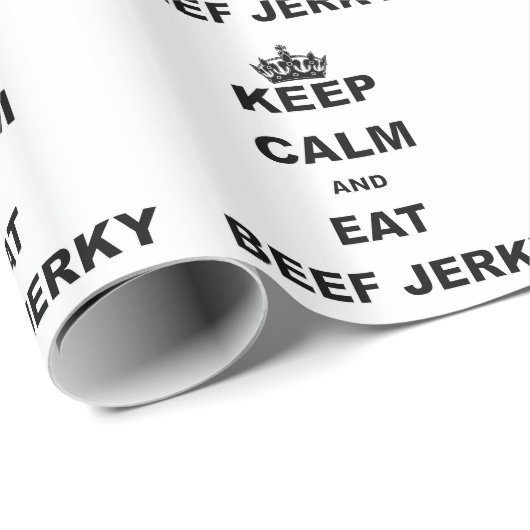 穏やか保ち、ビーフ・ジャーキーを食べて下さい ラッピングペーパー (ロールコーナー)