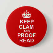 穏やか保ち、ボタンを校正して下さい 缶バッジ (正面)