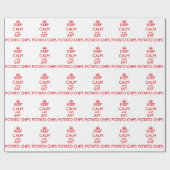 穏やか保ち、ポテトチップを食べて下さい ラッピングペーパー (フラット)