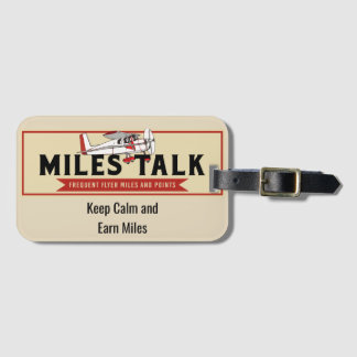 穏やか保ち、マイルを得て下さい ラゲッジタグ