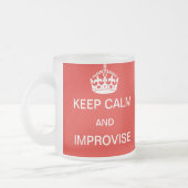 穏やか保ち、マグを即席に作って下さい フロストグラスマグカップ (左)