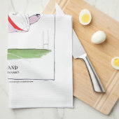 穏やか保ち、ラグビー、贅沢なfernandesを遊んで下さい キッチンタオル (四つ折り)