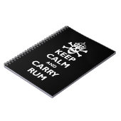 穏やか保ち、ラム酒を運んで下さい ノートブック (左側)