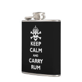 穏やか保ち、ラム酒を運んで下さい フラスク (左)