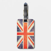 穏やか保ち、ヴィンテージの英国国旗の旗を続けていって下さい ラゲッジタグ (裏面縦)