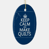 穏やか保ち、作って下さいキルト(すべての色)を セラミックオーナメント (右)