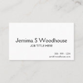 穏やか保ち、執筆を保って下さい 名刺 (裏面)