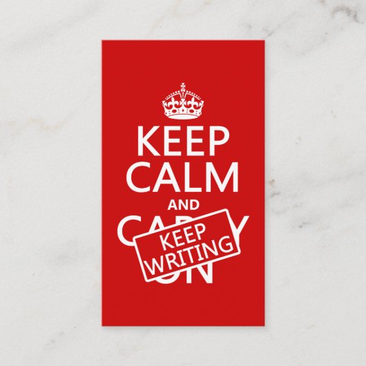 穏やか保ち、執筆を保って下さい 名刺 (正面)