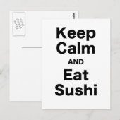 穏やか保ち、寿司を食べて下さい ポストカード (正面/裏面)