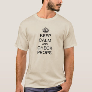 穏やか保ち、支柱を点検して下さい Tシャツ