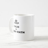 穏やか保ち、数学を教えて下さい コーヒーマグカップ (正面左)