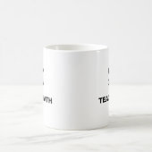 穏やか保ち、数学を教えて下さい コーヒーマグカップ (中央)