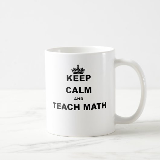 穏やか保ち、数学を教えて下さい コーヒーマグカップ (右)