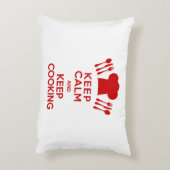 穏やか保ち、料理を保って下さい アクセントクッション (裏面(縦))