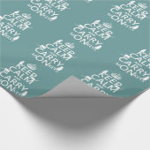 穏やか保ち、猿-すべての色--を運んで下さい ラッピングペーパー (角)