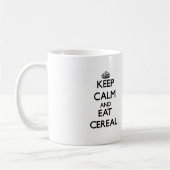 穏やか保ち、穀物を食べて下さい コーヒーマグカップ (左)