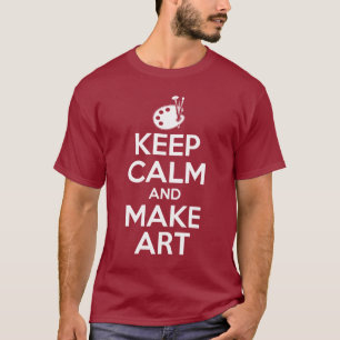 穏やか保ち、芸術を作って下さい Tシャツ