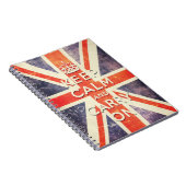 穏やか保ち、英国国旗の旗を続けていって下さい ノートブック (右側)