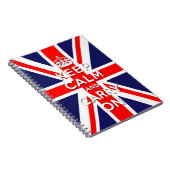 穏やか保ち、英国国旗の旗を続けていって下さい ノートブック (右側)