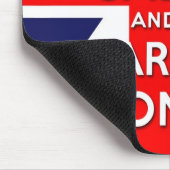 穏やか保ち、英国国旗の旗を続けていって下さい マウスパッド (コーナー)